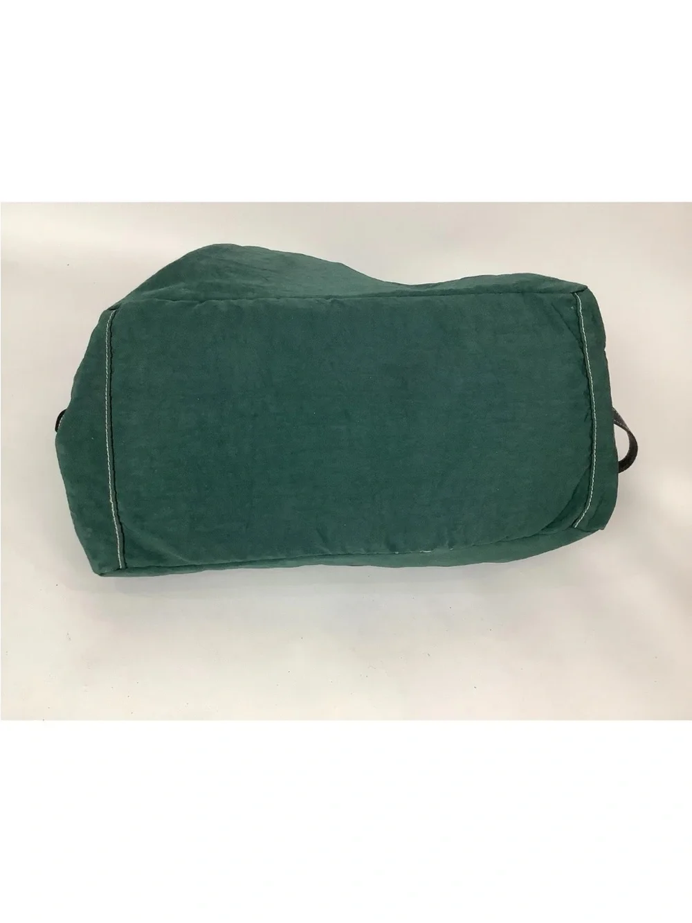 Vintage 90's Kipling Weekender Duffle Gym Bag In Forest Green Zip Closure